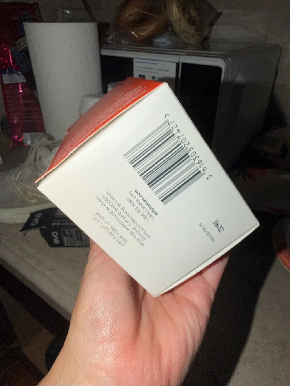 Sally Hansen Wax Your Puss Orange and White Camera Accessory tool & cream